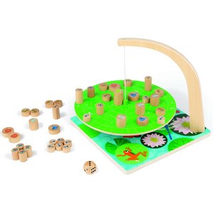 Настольная игра-балансир Лист кувшинки, дерево Janod фото 4
