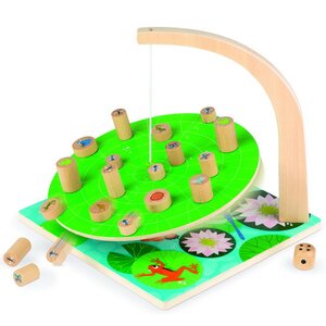 Настольная игра-балансир Лист кувшинки, дерево Janod фото 6