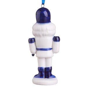 Елочная игрушка Щелкунчик из Делфта с Барабаном 10 см, подвеска Kurts Adler фото 4