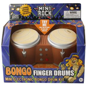 Пальчиковые барабаны Бонго Finger drums 15*7 см, 3 режима Bluw фото 1