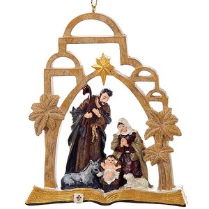 Елочная игрушка Рождение Иисуса 11 см, подвеска