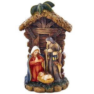 Рождественский вертеп Святое семейство - Младенец Иисус, Дева Мария и Святой Иосиф 13 см Kurts Adler фото 1