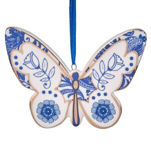 Елочная игрушка Бабочка Indigo Gracia 10 см, подвеска