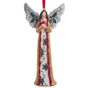 Елочная игрушка Ангел - Silver Wings 12 см, подвеска Kurts Adler фото 1