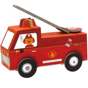 3D игрушка-конструктор "Пожарная машина", картон Krooom фото 1