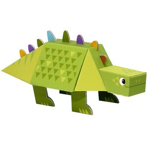 3D игрушка-конструктор "Стегозавр", картон Krooom фото 1