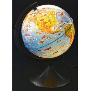 Детский глобус с подсветкой Зоогеографический 210 мм Globen фото 2