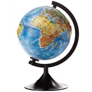 Глобус Земли Физический рельефный 210 мм