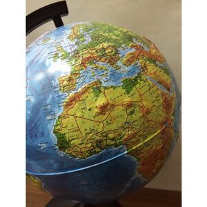 Глобус Земли Физический рельефный 210 мм Globen фото 2