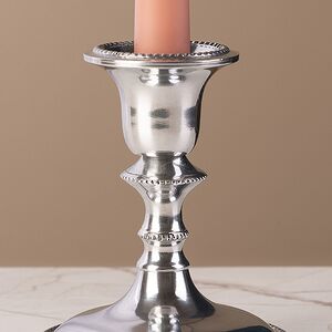 Декоративный подсвечник на 1 свечу Ларс 14 см, серебряный Swerox фото 3