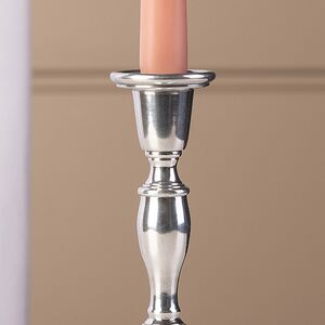 Декоративный подсвечник на 1 свечу Виллиам 18 см, серебряный Swerox фото 2