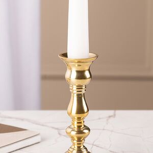 Декоративный подсвечник на 1 свечу Юхан 14 см, золотой Swerox фото 3