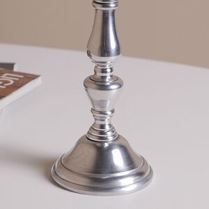 Декоративный подсвечник на 1 свечу Юхан 18 см, серебряный Swerox фото 4