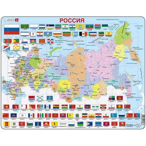 Пазл Карты и Континенты - Россия, 70 элементов, 37*29 см
