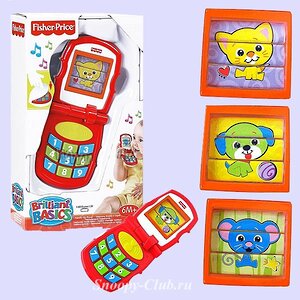 Телефон дружелюбный  "Блестящие основы" Fisher Price фото 1