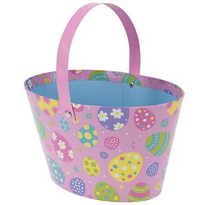 Декоративная корзина Bright Easter 20*12 см розовая