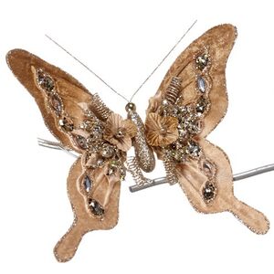 Набор елочных игрушек Бабочка Элоиса 23 см, 3 шт, на клипсе Katherine’s Collection фото 4