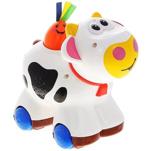 Музыкальная игрушка-каталка Коровка Му-Му 17 см Kiddieland (Киддилэнд) фото 1