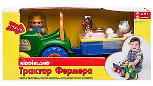 Развивающая игрушка Трактор Фермера, со звуком, русский язык Kiddieland фото 5