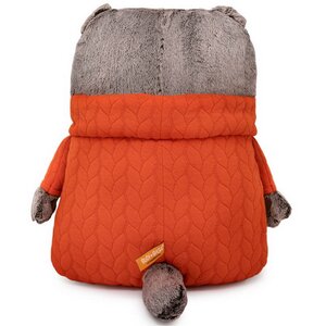 Мягкая игрушка-подушка Кот Басик в свитере с косами 32 см Budi Basa фото 4