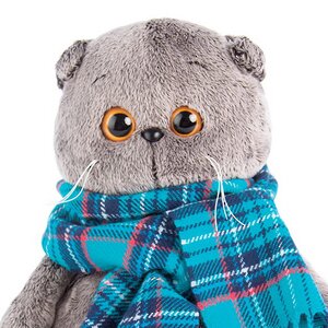 Мягкая игрушка Кот Басик в изумрудном шарфе 25 см Budi Basa фото 2