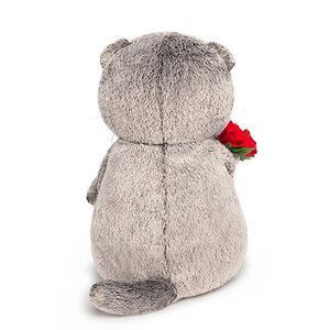 Мягкая игрушка Кот Басик с букетом красных роз 19 см Budi Basa фото 4