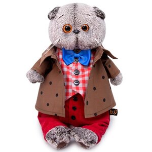 Мягкая игрушка Кот Басик в костюме с бантом 30 см Budi Basa (Буди Баса) фото 1