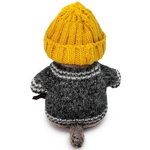 Мягкая игрушка Кот Басик в вязаной шапке и свитере 19 см Budi Basa фото 4