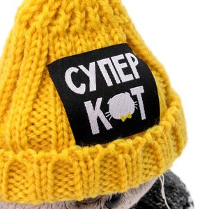 Мягкая игрушка Кот Басик в вязаной шапке и свитере 19 см Budi Basa фото 5