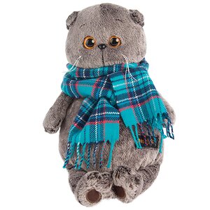 Мягкая игрушка Кот Басик в изумрудном шарфе 25 см Budi Basa фото 1