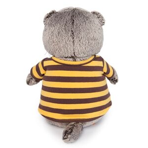 Мягкая игрушка Кот Басик в полосатой футболке с пчелой 30 см Budi Basa фото 3