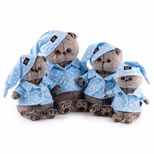 Мягкая игрушка Кот Басик в голубой пижаме 25 см Budi Basa (Буди Баса) фото 2