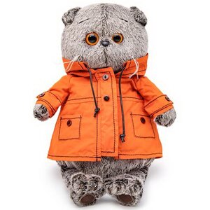 Мягкая игрушка Кот Басик в куртке с капюшоном 30 см Budi Basa фото 1