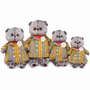 Мягкая игрушка Кот Басик в двубортном плаще 30 см Budi Basa фото 5