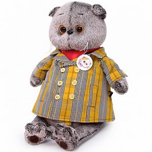 Мягкая игрушка Кот Басик в двубортном плаще 30 см Budi Basa фото 2