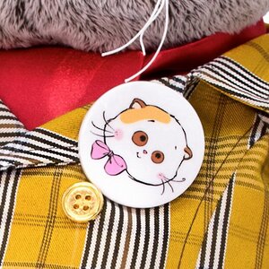 Мягкая игрушка Кот Басик в двубортном плаще 30 см Budi Basa фото 4