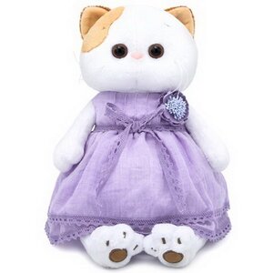 Мягкая игрушка Кошечка Лили в лавандовом платье