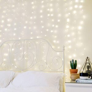 Гирлянда штора Роса 1.6*1.6 м, 256 теплых белых мини LED, серебряная проволока Торг Хаус фото 3