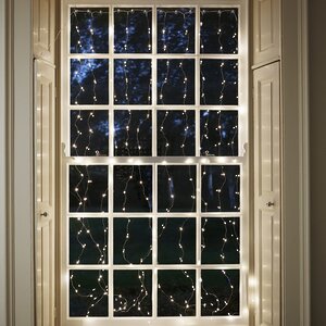 Гирлянда штора Роса 1.6*1.6 м, 256 теплых белых мини LED, серебряная проволока Торг Хаус фото 6