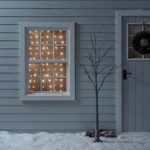 Гирлянда штора Роса 1.6*1.6 м, 256 теплых белых мини LED, серебряная проволока Торг Хаус фото 7