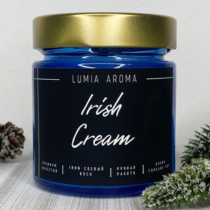 Ароматическая соевая свеча Irish Cream 200 мл, 40 часов горения Lumia Aroma фото 2