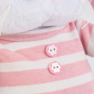 Мягкая игрушка Кошечка Лили Baby в полосатой пижамке 20 см Budi Basa фото 3