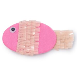 Мягкая игрушка Кошечка Лили Baby с рыбкой 20 см Budi Basa фото 3