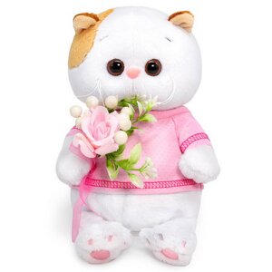 Мягкая игрушка Кошечка Лили Baby с букетом из ягод 20 см