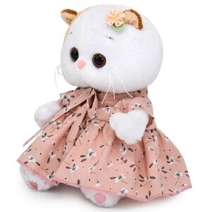 Мягкая игрушка Кошечка Лили Baby в нежно-розовом платье с бантом 20 см Budi Basa фото 2