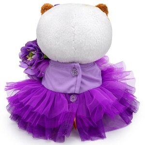 Мягкая игрушка Кошечка Лили Baby в лиловом платье и с букетом 20 см Budi Basa фото 3
