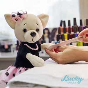 Мягкая игрушка Собака Lucky Lili: Бусинка 25 см купить в интернет ...