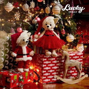 Мягкая игрушка Собака Lucky Lili: Рождество 25 см Orange Toys фото 3