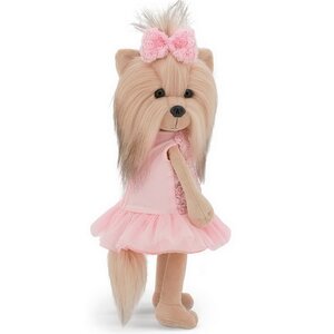 Мягкая игрушка на каркасе Собака Lucky Yoyo: Розовый микс 25 см Orange Toys фото 3