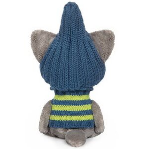 Мягкая игрушка Волчонок Вока в шапочке и свитере 15 см коллекция Лесята Budi Basa фото 3